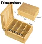 Neando Extra‑Large 5x8 Bamboo Card Organizer
