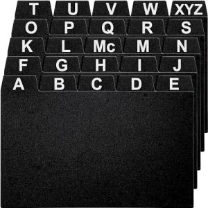 OFFILICIOUS 25‑Piece 4x6 Card Divider Set