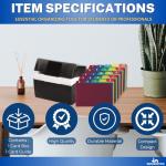 1InTheOffice 5x8 Index Card Box Holder