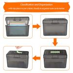 BTSKY 4x6 Plastic Index Card Box