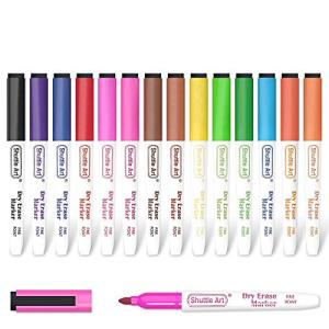 Shuttle Art 15‑Color Magnetic Dry Erase Markers