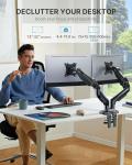 HUANUO Dual Monitor Desk Mount 13–32″