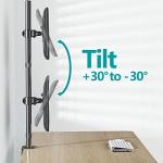 MOUNT PRO Vertical Dual Monitor Stand 2×32″