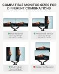 HUANUO Dual Monitor Desk Mount 13–32″