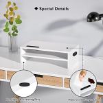 BONTEC Wooden 2‑Tier Monitor Stand Riser