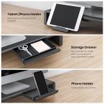 Klearlook Foldable Monitor Stand Riser with Drawer
