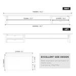 Fenge Dual Monitor Riser 42.5″ Wood & Acrylic