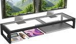 Simple Trending Glass Dual Monitor Stand Riser