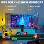 Single Monitor Riser VESA 13–32″ 44 lbs