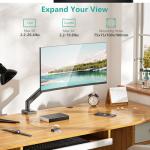 WALI Gas‑Spring Monitor Arm 17–34″ 26.4 lbs