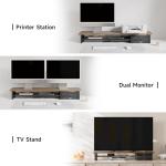 Fenge Dual Monitor Riser 42.5″ Wood & Acrylic