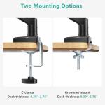 WALI Gas‑Spring Monitor Arm 17–34″ 26.4 lbs