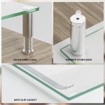 Hemudu Adjustable Dual Monitor Riser Clear