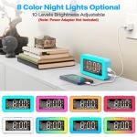 AFEXOA RGB Alarm Clock with Dual Alarms