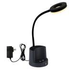 HomeFocus LED Desk Lamp USB Pen Holder RGB