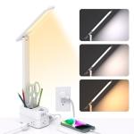 Addtam LED Desk Lamp Pen Holder & 4 USB