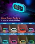 Kids Night Light Alarm Clock USB Dimmer
