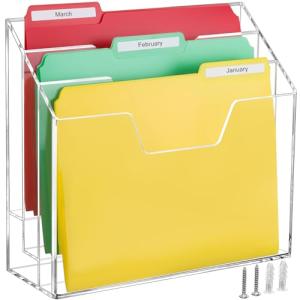 BEYGORM 3‑Tier Wall Hanging File Organizer