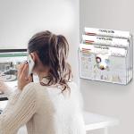 Acrimet Horizontal 3‑Tier File Folder Holder