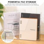 CiWiVOKi 4‑Pack PET Vertical File Holders
