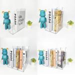 RHONZHAO 2‑Pack Vertical File Holder Clear