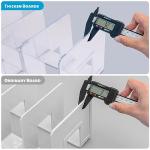 SAYEEC Acrylic 4‑Section File Sorter Clear