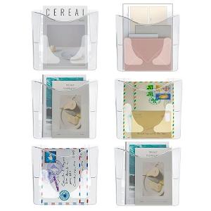 PAG 6‑Pocket Wall File Holder Clear