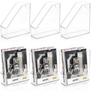 WRINGKIT 6‑Pack Clear Magazine Holder w/ Handle