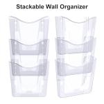 PAG 6‑Pocket Wall File Holder Clear