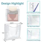 PAG 6‑Pocket Wall File Holder Clear