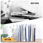 Vertical Magazine File Holder Clear 4‑Pack