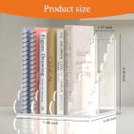 YAGELI Acrylic Magazine File Holder 4‑Compartment