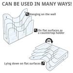 Azar Displays 3‑Tier Wall & Desktop File Organizer