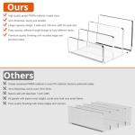 Richboom 3‑Section Acrylic File Sorter 8.5×6.3″