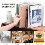 Vertical Magazine File Holder Clear 4‑Pack