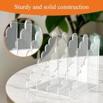 YAGELI Acrylic Magazine File Holder 4‑Compartment