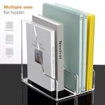 2‑Pack Acrylic Magazine File Holder 9.45×3.54×10.24″ Clear