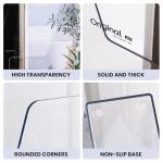 Vertical Magazine File Holder Clear 4‑Pack