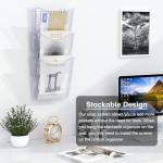 PAG 6‑Pocket Wall File Holder Clear