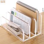 SANRUI 3‑Compartment Mail Organizer Clear
