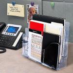 Azar Displays 3‑Tier Wall & Desktop File Organizer