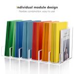 2‑Pack Acrylic Magazine File Holder 9.45×3.54×10.24″ Clear