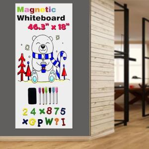 LACQWO 46.3×18″ Magnetic Dry‑Erase Wallpaper