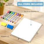 LOCONHA 4‑Pack 12×8″ Magnetic Dry‑Erase Sheets