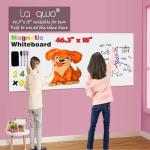 LACQWO 46.3×18″ Magnetic Dry‑Erase Wallpaper