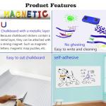 LACQWO 46.3×18″ Magnetic Dry‑Erase Wallpaper