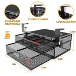 SRJZMLY Under‑Desk 2‑Drawer Metal Organizer