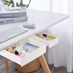 YOOUSOO 2‑Pack Under‑Desk Self‑Adhesive Drawers