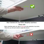 2‑Pack Under‑Desk Drawers Black Large & Small