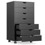 OLIXIS 7‑Drawer Mobile Filing Cabinet 15.75×18.74×34.25″